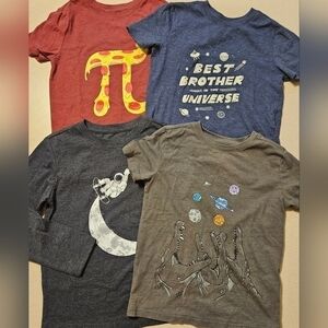Boys Cat & Jack Graphic Tees Lot of 4 Short Sleeve Long Sleeve